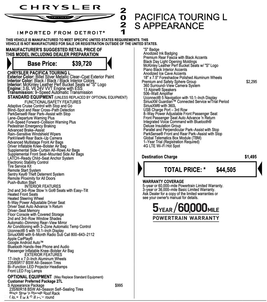 Chrysler Pacifica - 17