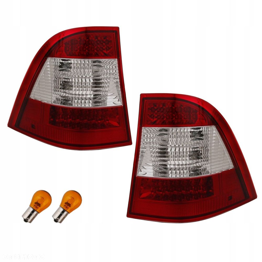 Lampy tyl ne kpl Led Red White Clear Tuning Mercedes ML 163 w163 1998-2005 - 1