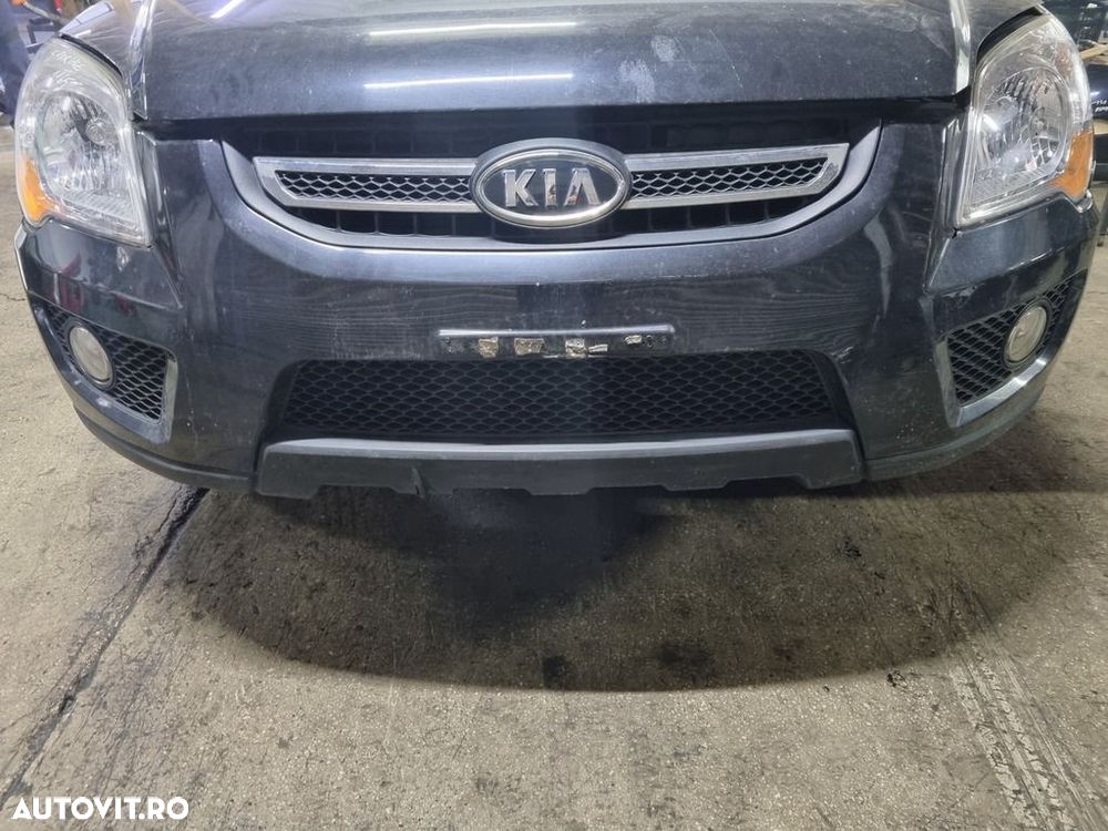 Bara fata Kia Sportage II 2006 - 2010 Negru (1165) model fara spalatoare far - 1