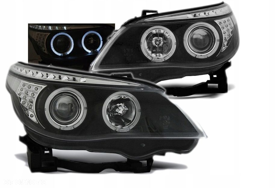 Lampy Reflektory LED BMW E60/E61 03-07 Black - 2