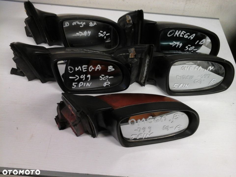 LUSTERKO PRAWE OPEL OMEGA B ELEKTRYCZNE 5 PIN - 1