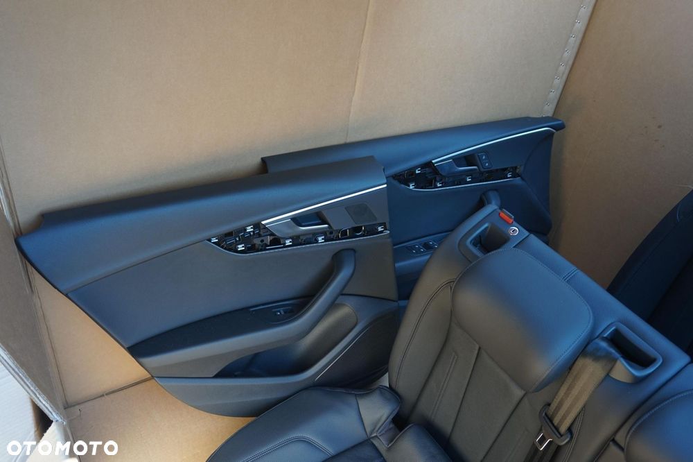 FOTELE KANAPA BOCZKI TUNEL AUDI A4 B9 8W SEDAN SKÓRA GRZANE NOWE - 15