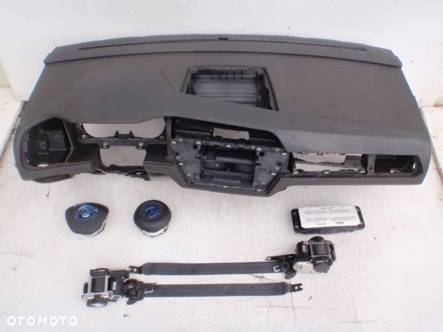 VW TOURAN 5T 5TA DESKA KONSOLA KOKPIT PULPIT PÓŁKA PARAPET AIRBAG PODUSZKI PASY PAS KURTYNY naprawa - 4