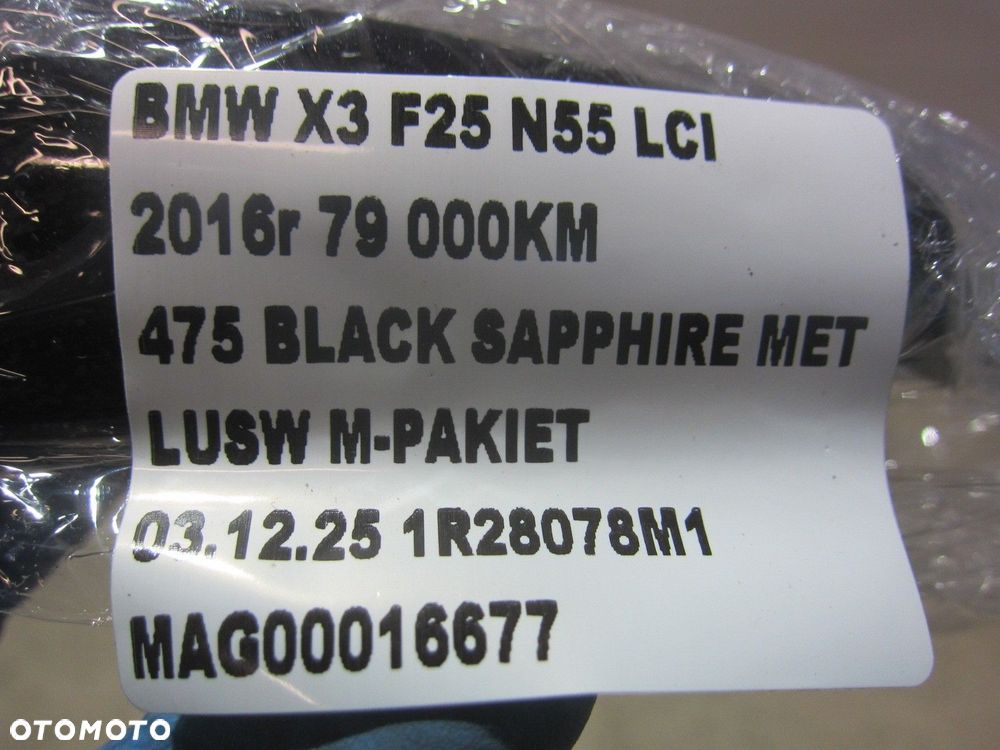 BMW X3 F25 X4 F30 PRAWA PRZEDNIA KLAMKA KEYLESS BLACK SAPPHIRE 475 CZARNA - 8