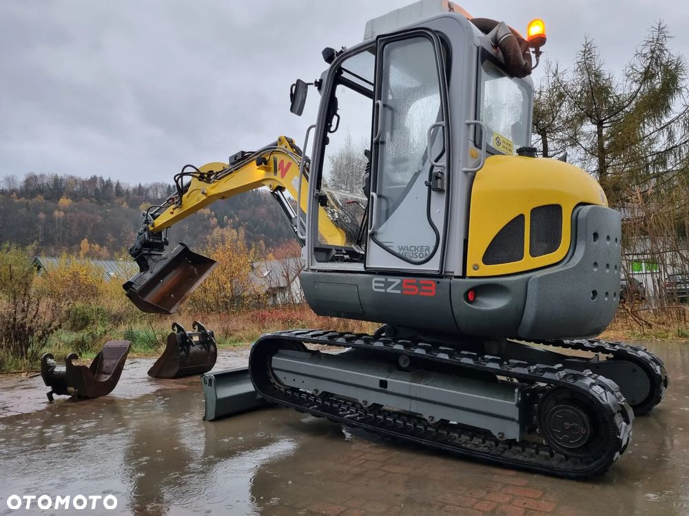 Wacker Neuson EZ53 Koparka 5,8 tony jak Nowa 2018r 1690mt wersja z urządz.do ochrony powietrza azbest itd Klima 3x łyżka Hydrauliczna Perkins silnik z Norwegii - 25