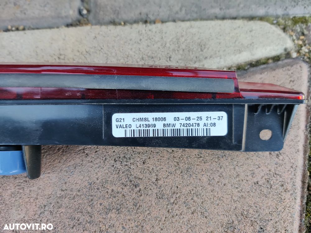 Stop frana aditional Lampa centrala luneta Haion BMW Seria 3 G20 G21 7420478 - 6