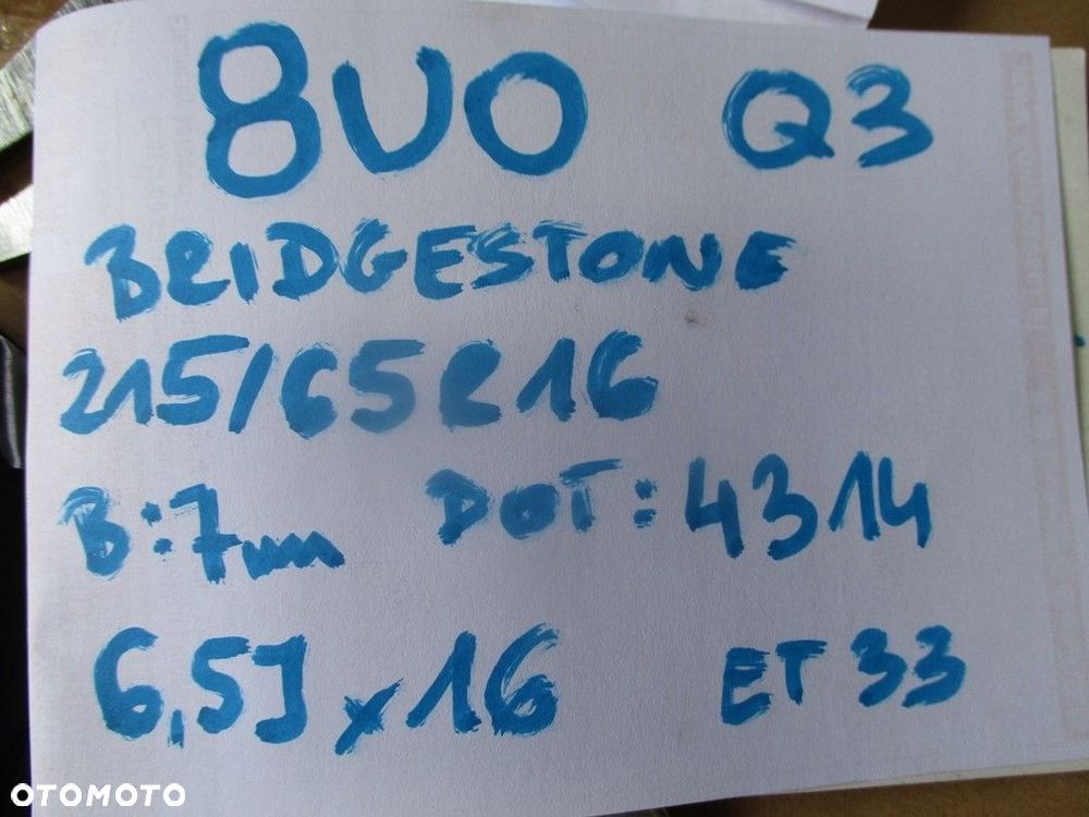 Koła felgi opony Audi Q3 8U0 R16 14R - 7