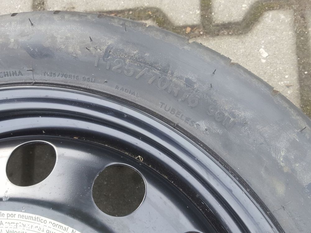 SEAT ALTEA LEON II A3 8P KOŁO DOJAZDOWE 16 5X112 LEWAREK - 6