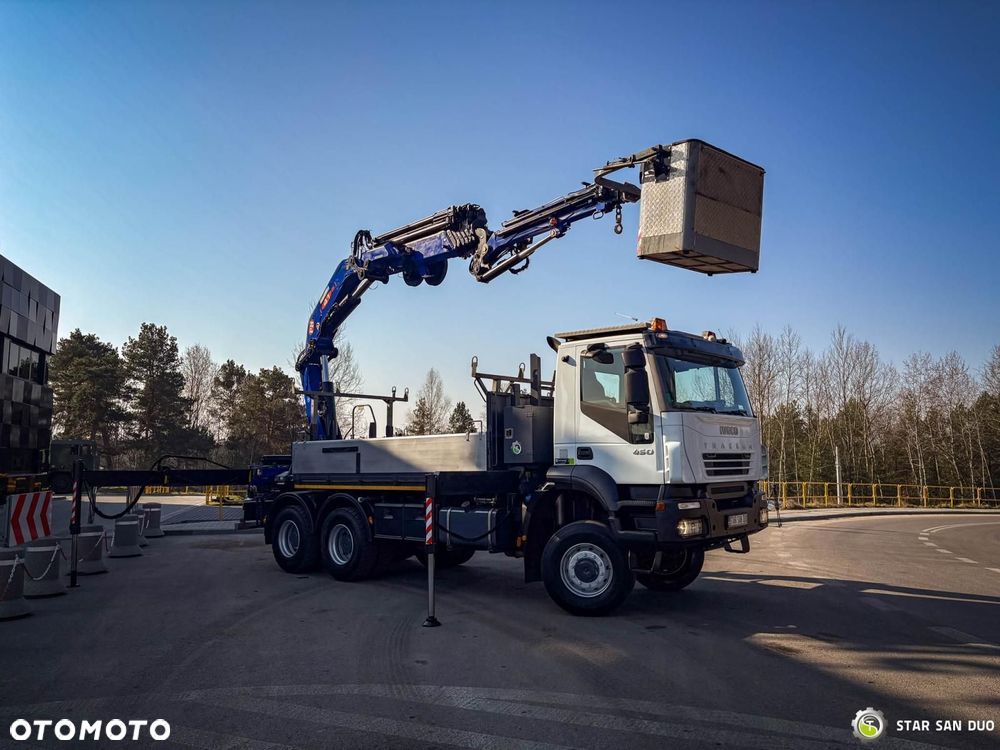 Iveco Iveco TRAKKER 450  6x6 PM 44 FLY JIB Żuraw Kosz - 12