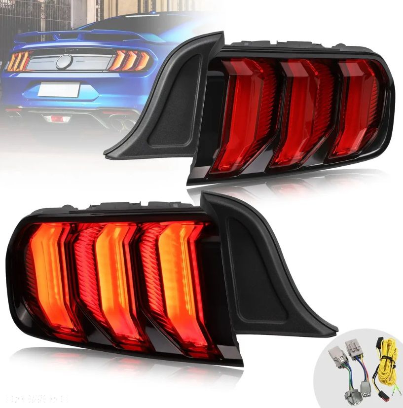 Lampy tyl kpl Vland Led Diody Dynamiczne Ford Mustang VI 6 2015-2023 Lift - 4