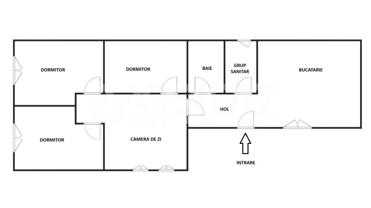 Apartament 89 mpu 4 camere 2 bai loc parcare si pivnita central Sibiu — fotografia 3