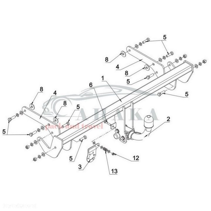 Hak Holowniczy Automat Do Renault Clio V Hatchback Od 2019 - 2