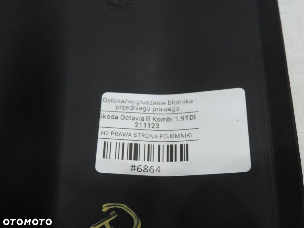 WYGŁUSZENIE BŁOTNIKA PRAWY PRZÓD SKODA OCTAVIA II - 6