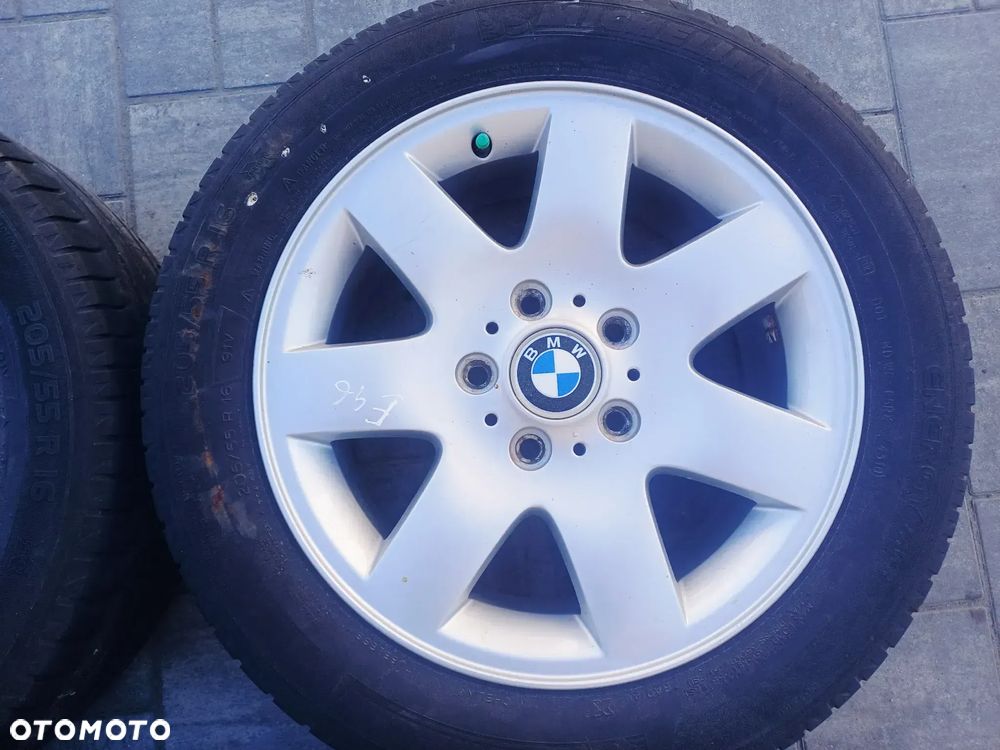 FELGI Z OPONAMI KOŁA ALUMINIOWE BMW E46 R16 5X120 ET47 72,6 mm OPONY R16 205/55 LATO NR12 - 5