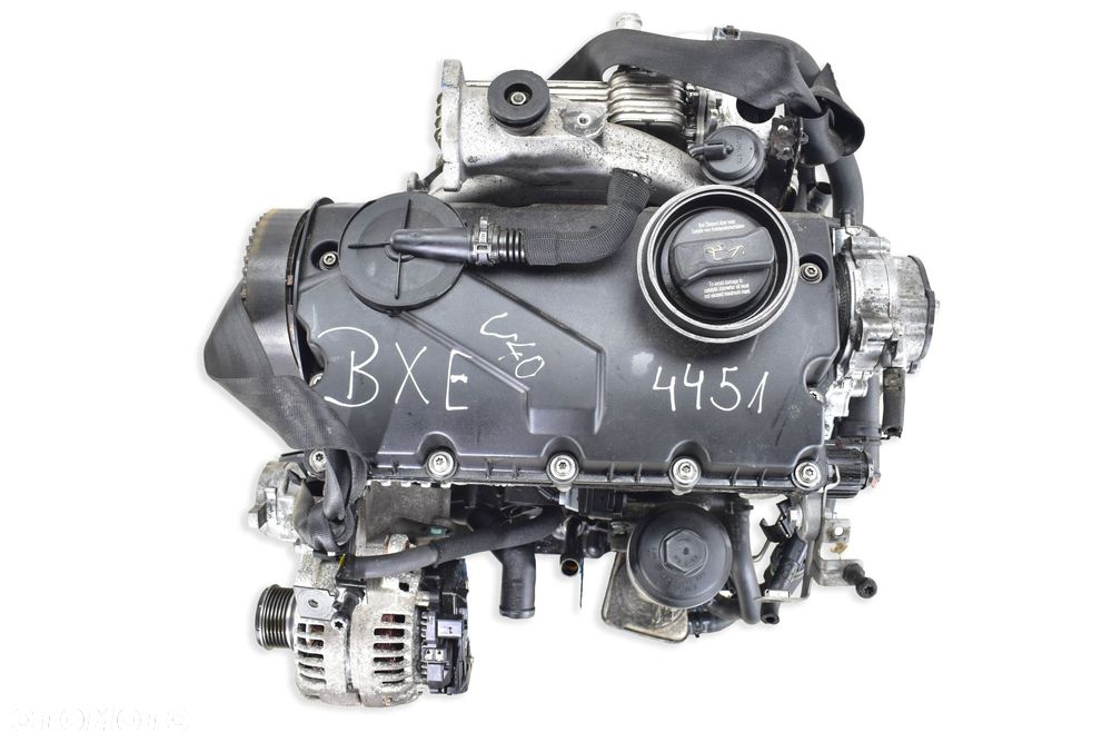 Silnik PASSAT B6 GOLF V TOURAN OCTAVIA II TOLEDO 1.9TDI 105KM BXE KOMPRESJA - 2