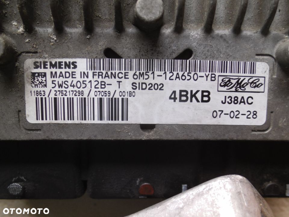 ZESTAW STARTOWY FORD FOCUS MK2 1.8 TDCI KOMPLET 6M51-12A650-YB POSIADAM 2 ZESTAWY - 6