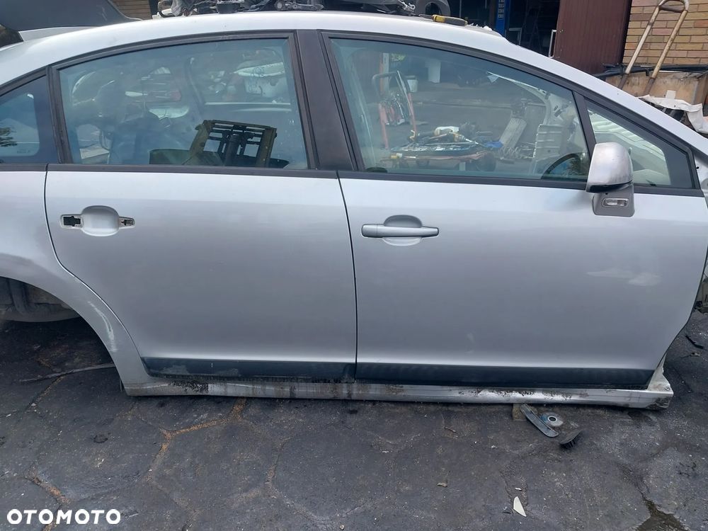 Drzwi Citroen C4 Lift FL kolor EZR srebrne prawy tył tylne tylnie zamek lusterko podnośnik szyby