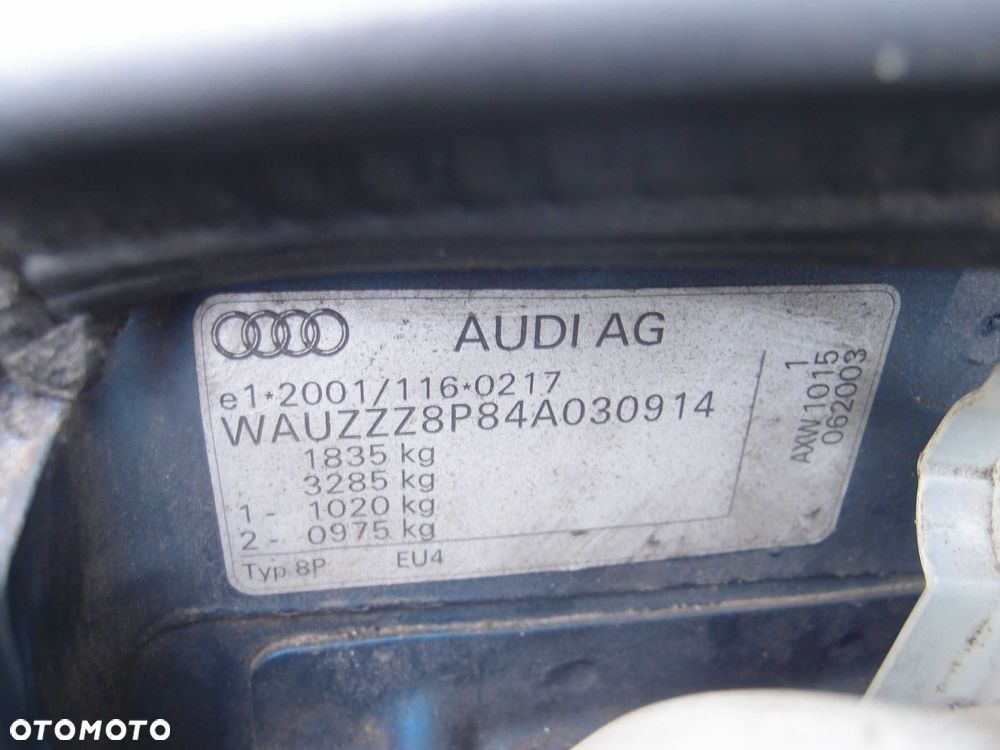 Audi A3 8P / 2.0 FSI 150km / 2003r. / na części - 9