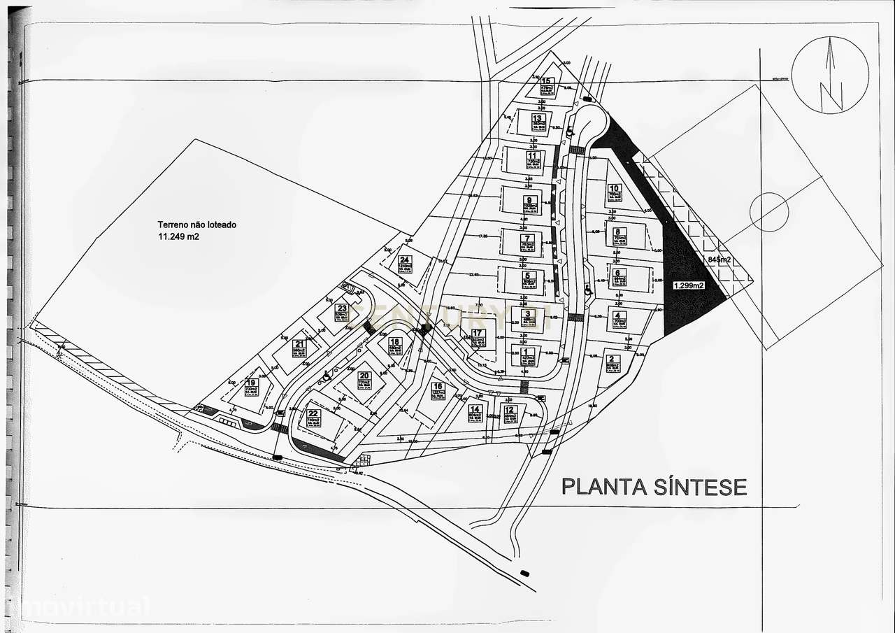 Terreno com 3,68Ha pronto para loteamento e construção de 24 moradias - Grande imagem: 2/47