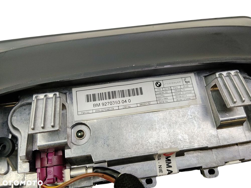 WYŚWIETLACZ BMW F30 (2011-2018) 2.0 D 143KM 9270393 - 5