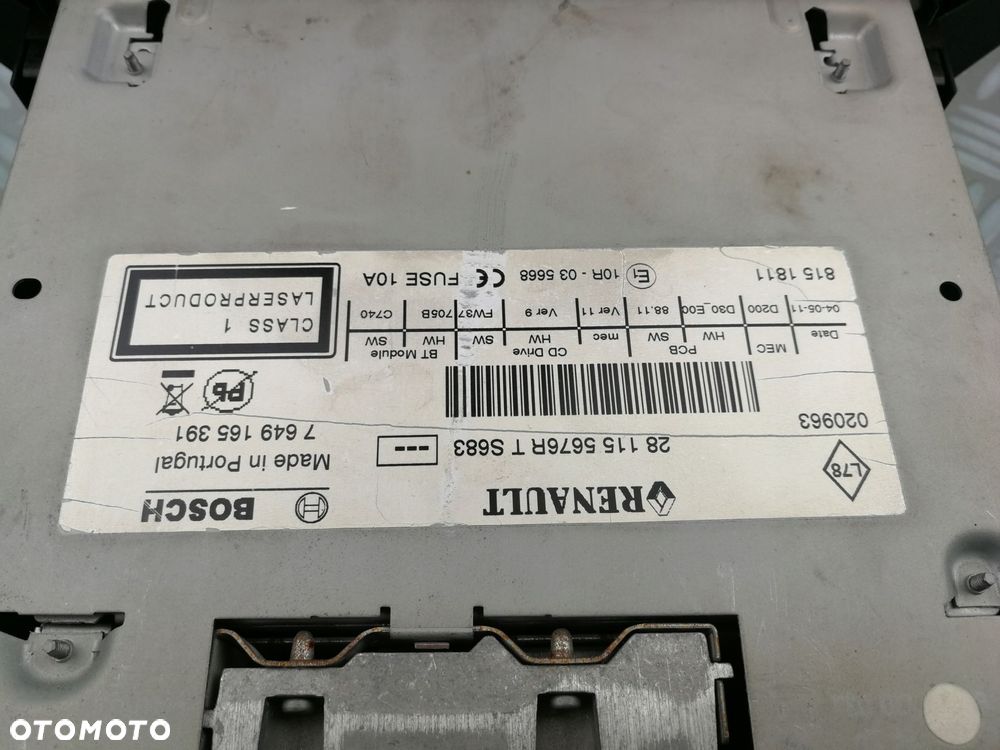 281155676R radio fabryczne nawigacja CD FM RENAULT LAGUNA III 3 - 9