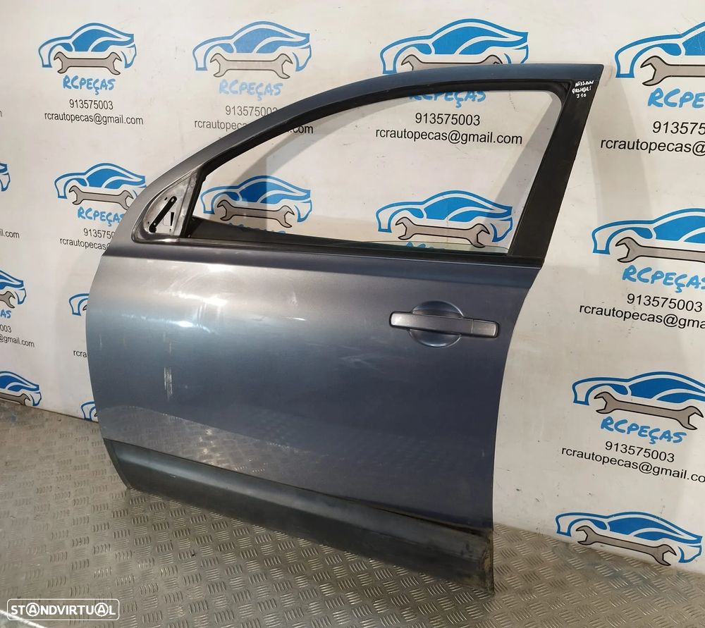 PORTA PORTAS FRENTE FRONTAL ESQUERDA NISSAN QASHQAI I 1 MK1 J10 H0101JD0MD QASHQAI +2 FECHO ELEVADOR MOTOR PUXADOR VIDRO RETROVISOR RETROVISORES - 4