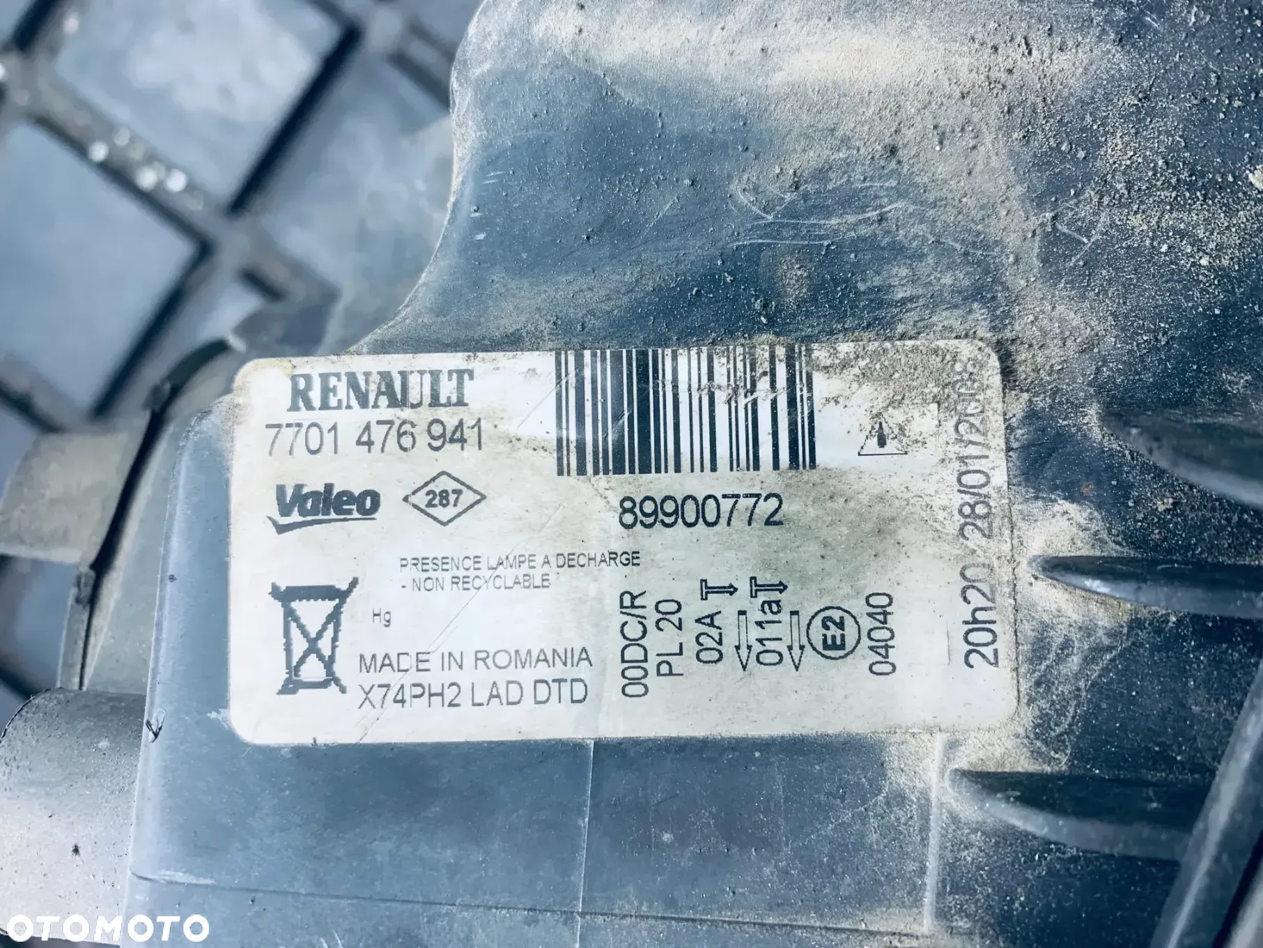 Oryginalny reflektor prawy lewy KOMPLET Xenon do Renault Laguna II LIFT 7701476940 7701476941 - 4