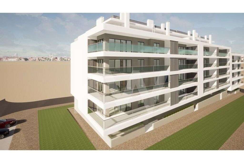 Apartamento T4 em construção, com 1 lugar de garagem e varandas. Acaba - Grande imagem: 3/6