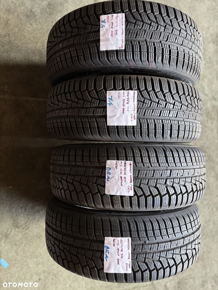 4x 195/55R16 87H HANKOOK WINTER I*cept EVO2 opona zimowa M+S 3PMSF RAN - 1