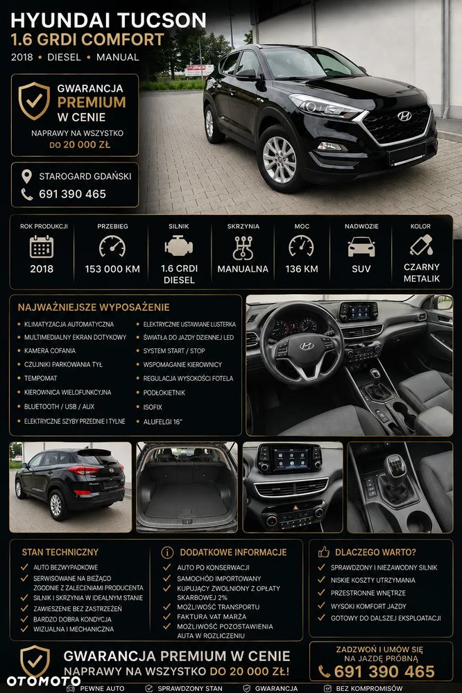 Hyundai Tucson 1.6 CRDi Premium 2WD DCT - 2