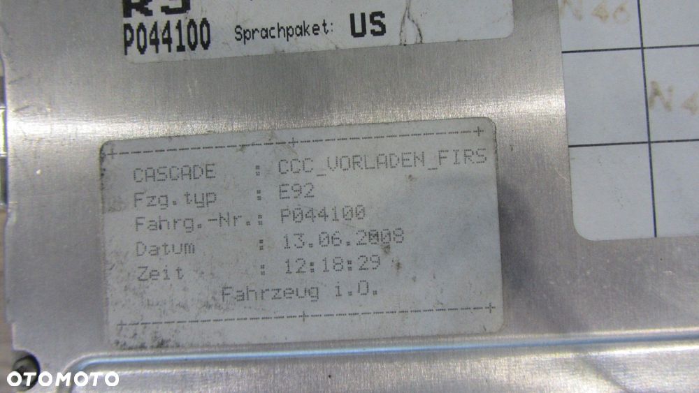 BMW 3 E92 E90 CZYTNIK CCC CD NAWIGACJA DVD RADIO 9185537 65839191564 - 5