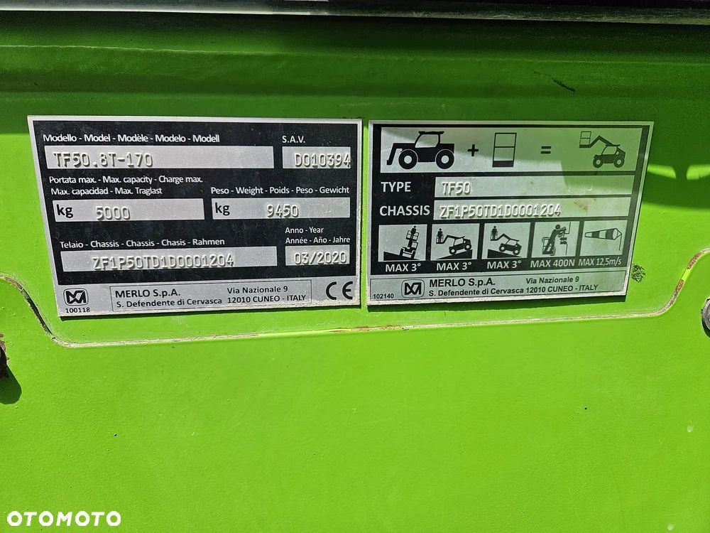 Merlo MERLO 50.8T-170 , N/S D0001204, SAV D010394 - 13