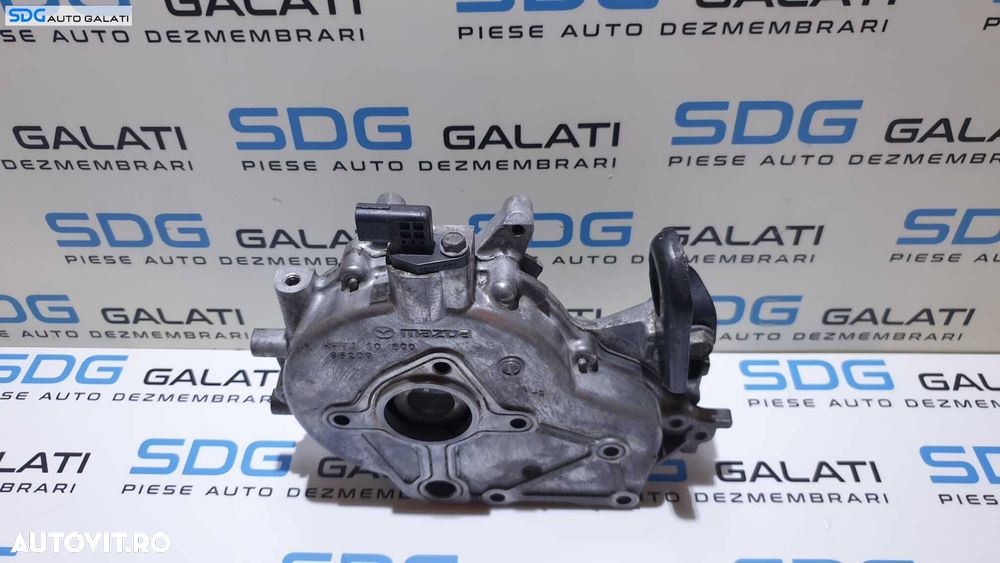 Capac Suport Pompa Vacuum cu Pinion Ax Came Distributie Motor Mazda 5 2.0 D 2005 - 2010 Cod RF7J10600 RF7J S5209 [V0725] - 3