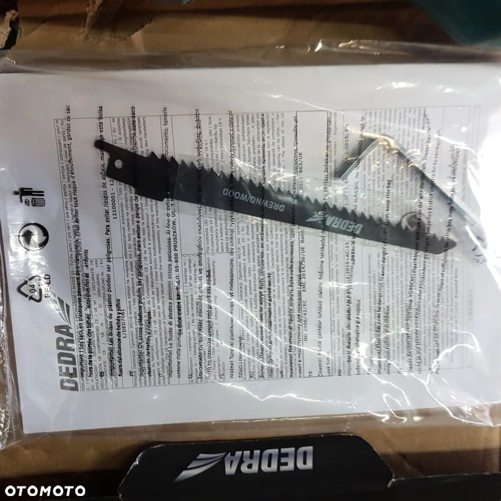 piła do cięcia przenośna lisi ogon piła szablasta akumulatorowa dedra ded 7061 - 10