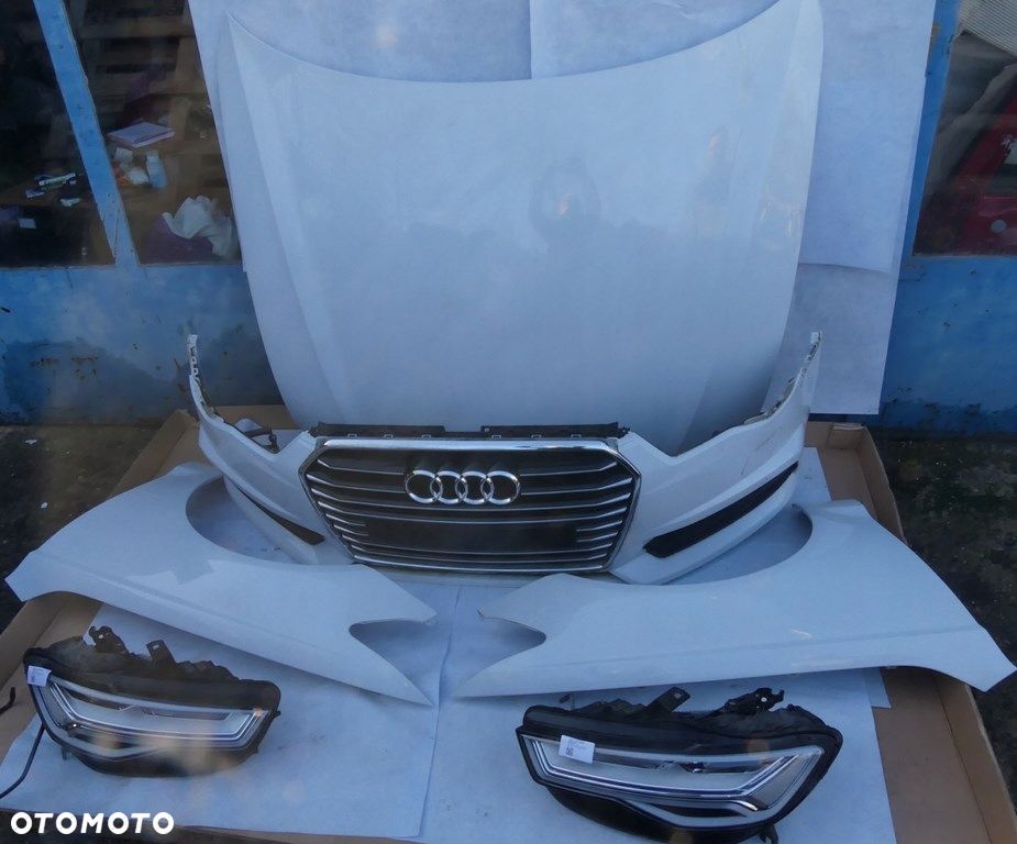 dw audi a6 c7 lift zderzak 4 pdc maska błotniki full led pas przód ls9r - 11