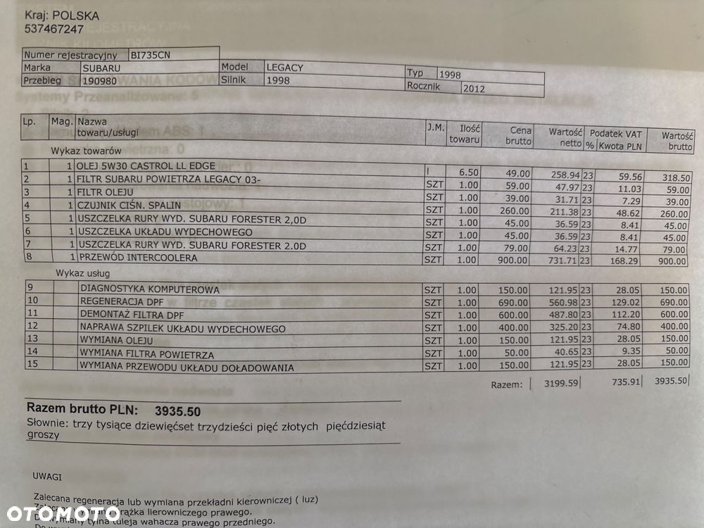 Subaru Legacy 2.0 D Sport Navi - 39