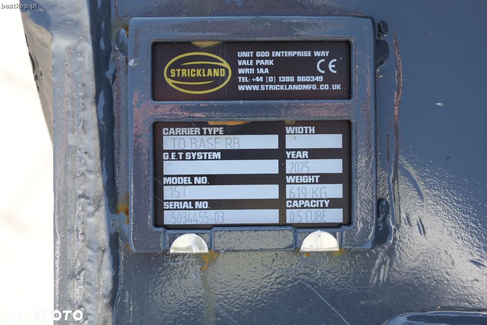 S60 Łyżka skarpowa hydrauliczna Strickland S60 0.8m3 200cm - 15