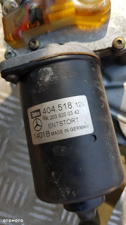 MECHANIZM SILNICZEK WYCIERACZKI PRZÓD MERCEDES W203 C KLASA 2.2 CDI EUROPA A2038200342   Mercedes w203 c klasa Belka zderzaka przód strefy zgniotu Komplet - 3