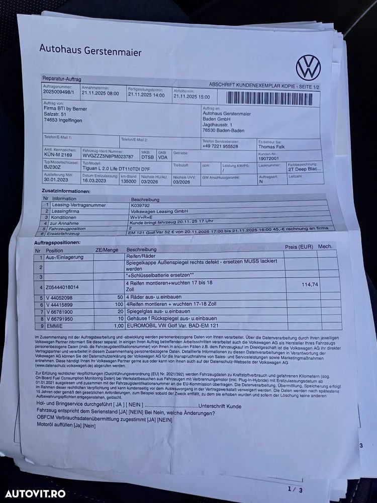 Volkswagen Tiguan 2.0 TDI SCR (BlueMotion Technology) DSG Trendline - 19