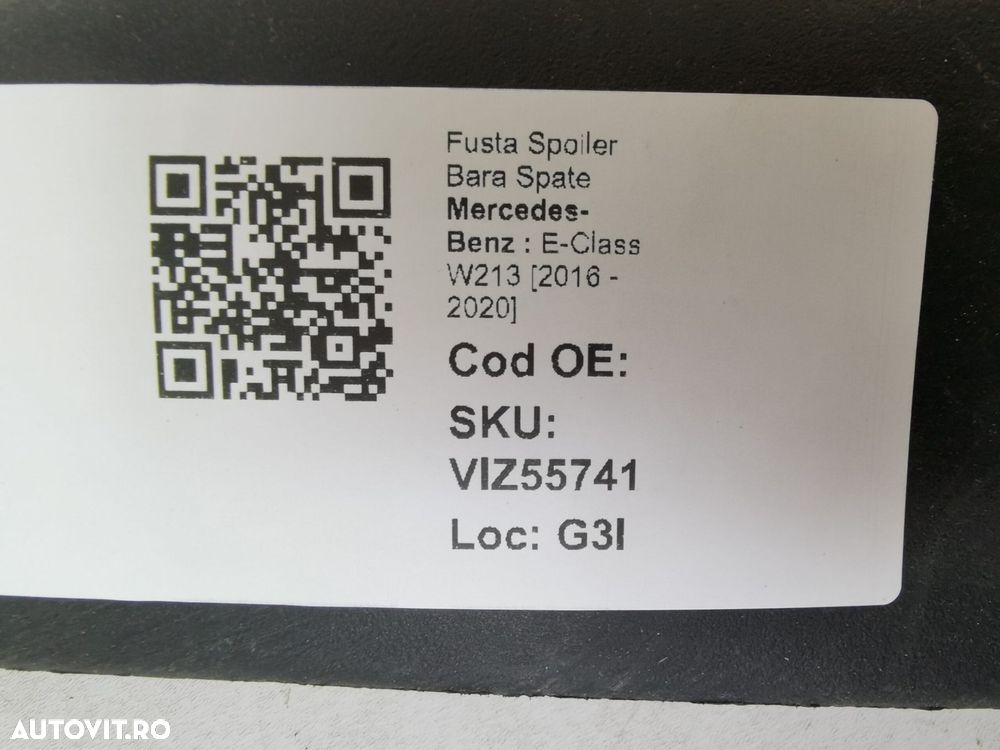Fusta Spoiler Bara Spate Mercedes-Benz  E-Class W213 2016 2017 2018 20 - 8