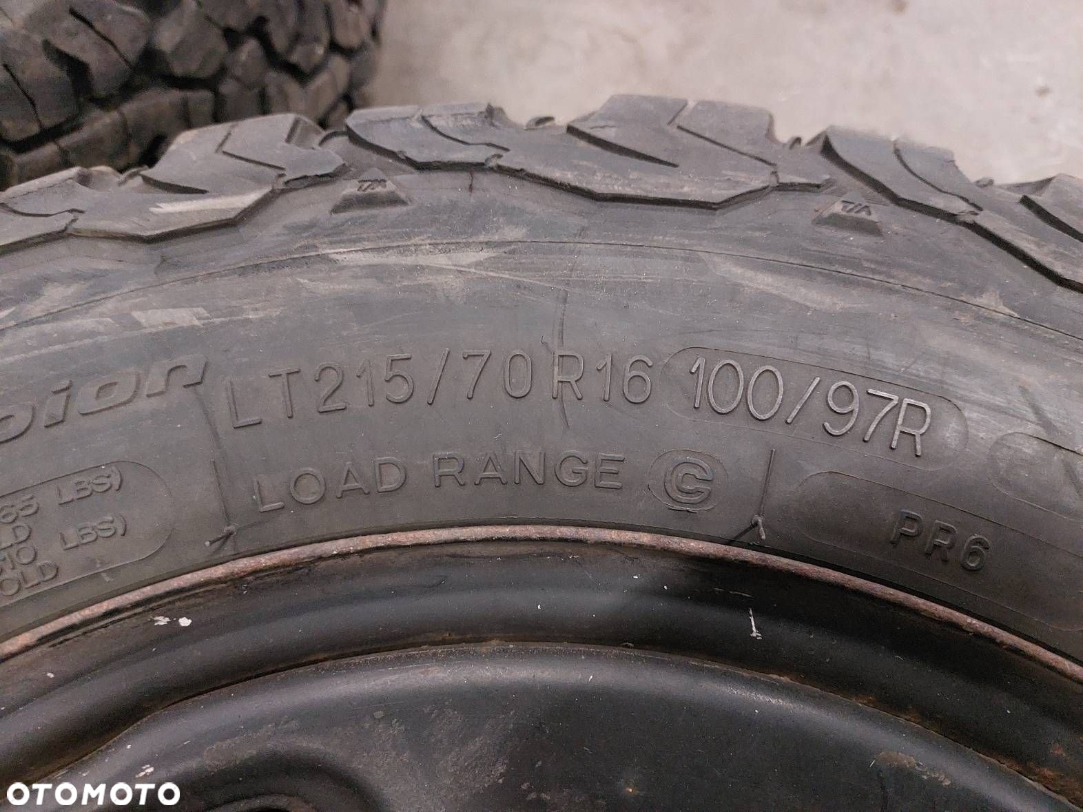 KOŁA KOMPLET CENA ZA 4SZT 5×139,7 215/70R16 BFGOODRICH ALL-TERRAIN T/A 2015 - 4