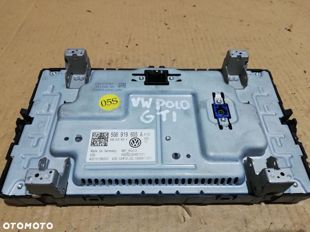 VW Polo EKRAN WYŚWIETLACZ NAWIGACJI VAG 5G6919605A - 2