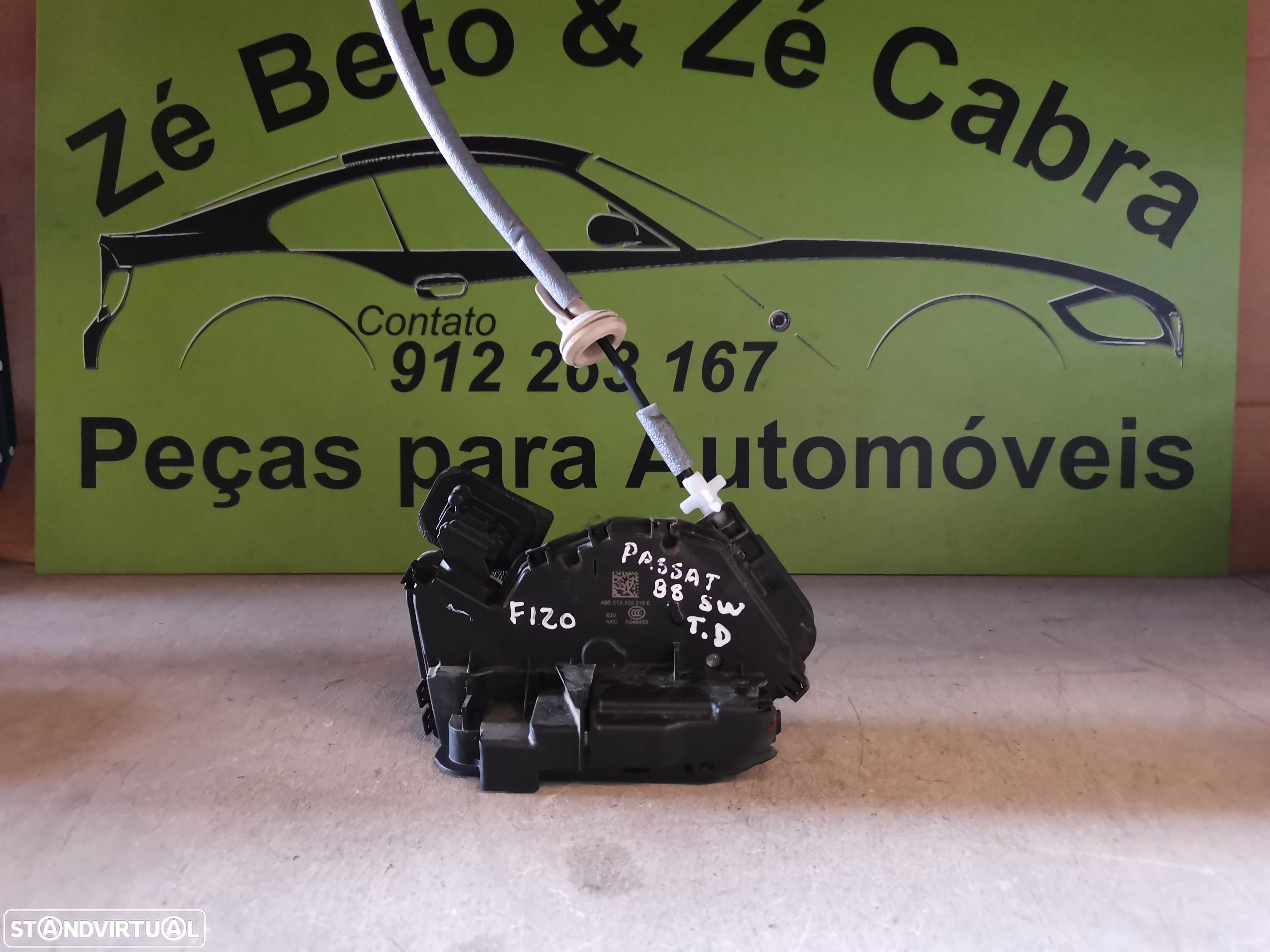 VW PASSAT B8 VARIANT FECHADURA PORTA TRÁS DIREITA - F120 - 1