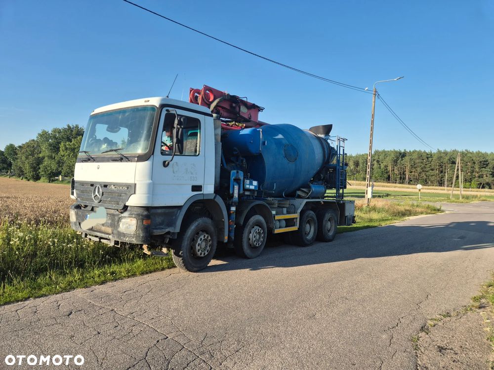 Mercedes-Benz Actros 4141 8x4 pompogruszka PUTZMEISTER 26m, 112 000km orginal przebieg - 2
