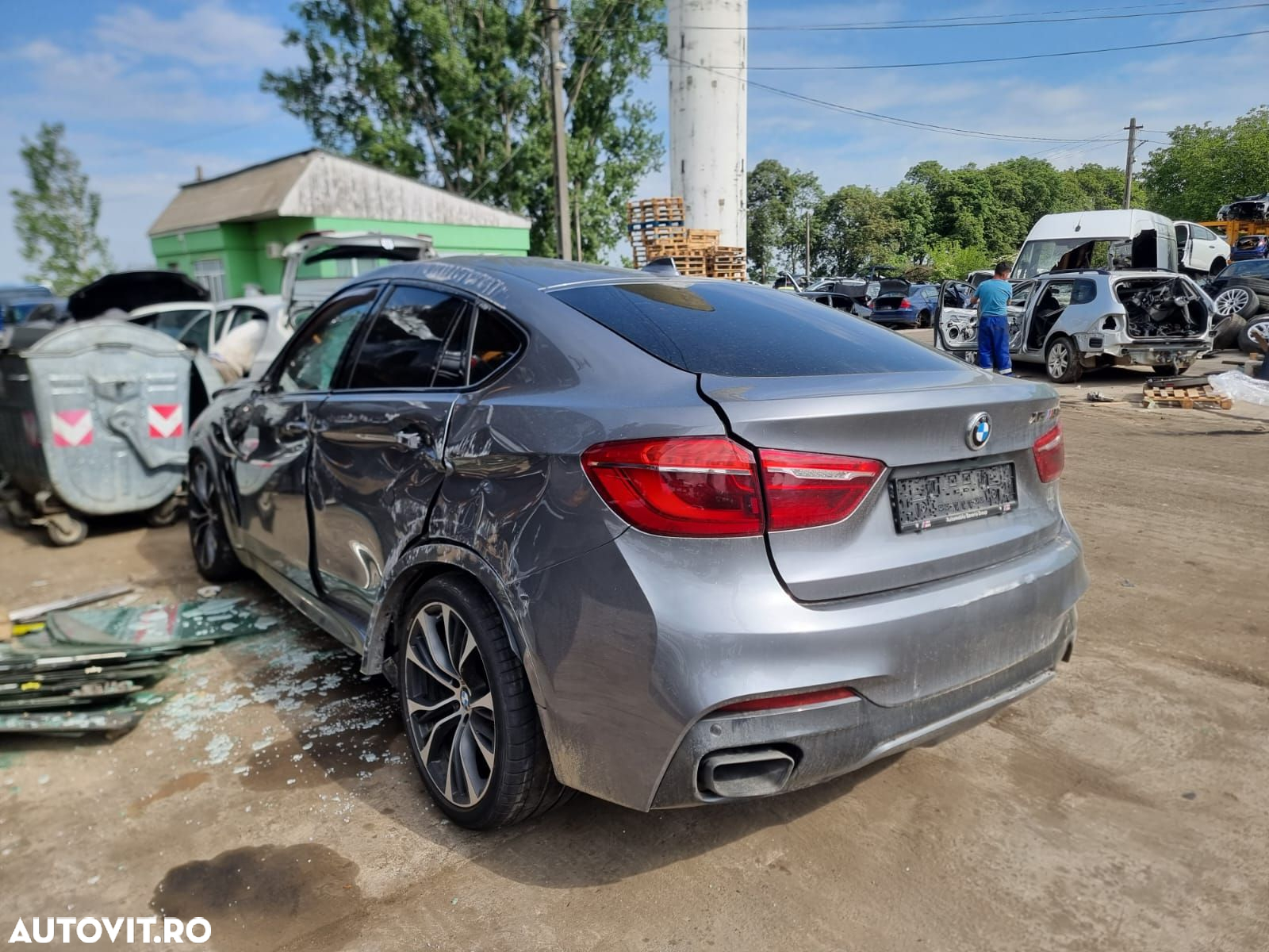 Grila radiatoare bara fata dreapta BMW X6 F16  [din 2014 pana  2020] - 6