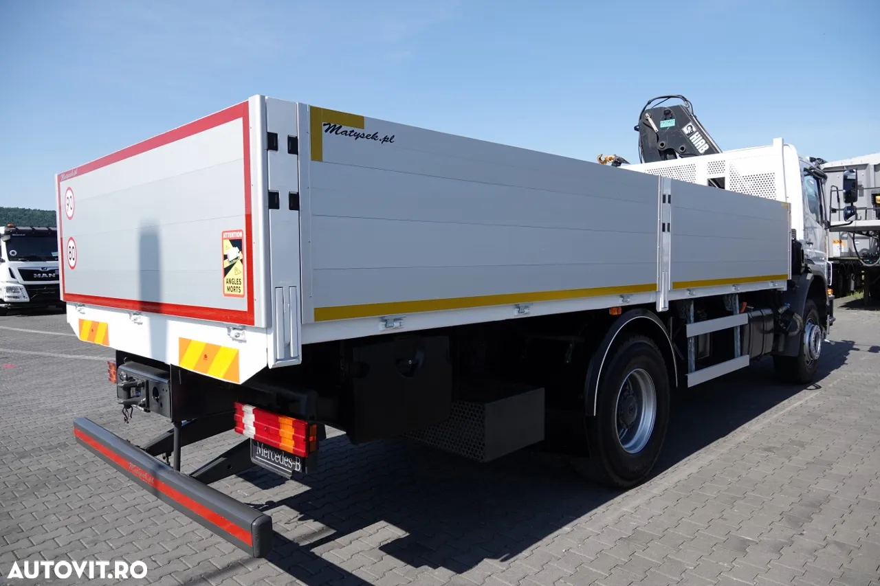 Mercedes-Benz AXOR 1829 / 4X2 / TRANSMISIE - 6 M / HDS HIAB 122 BS-3 / extensie: 10 M / CAPACITATE MAXIMA DE RIDARE 4 600 KG / MANUAL / RADIO CONTROL / ANVELOPE 100% / IMPORTAT - 12