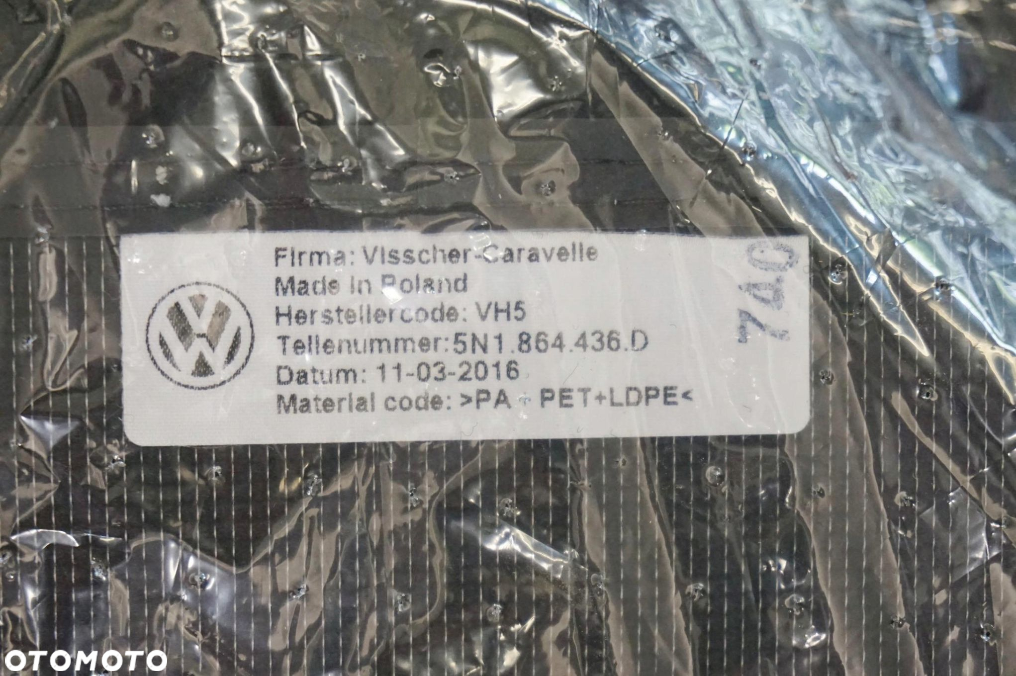 DYWANIKI PRZÓD TYŁ VW TIGUAN I 5N LIFT NOWE WELUROWE 5N1863011D ORG - 5