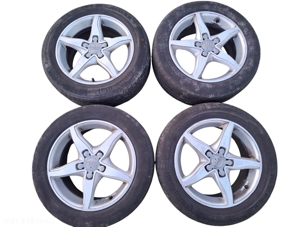 FELGI ALUMINIOWE KOLA R16 AUDI A3 A4 A6 S-LINE 5X112 ET38 SLASK WYSYLKA - 1