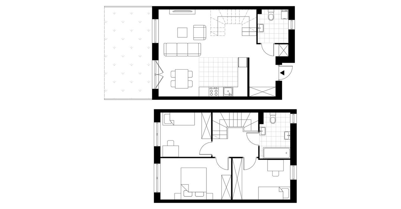 4-pokojowy dom 82m2 + ogródek Bezpośrednio - Pełny obrazek: 4/11