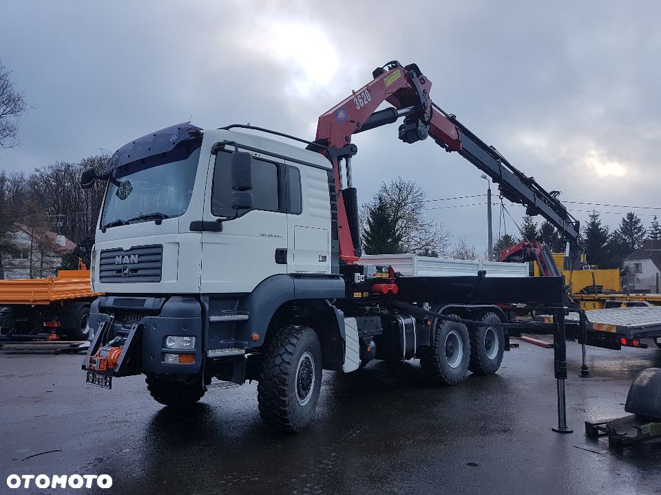 MAN 6x6 HDS HMF 3620 ENERGETYKA KIPER PRZYCZEPA KOSZ WIERTNICA